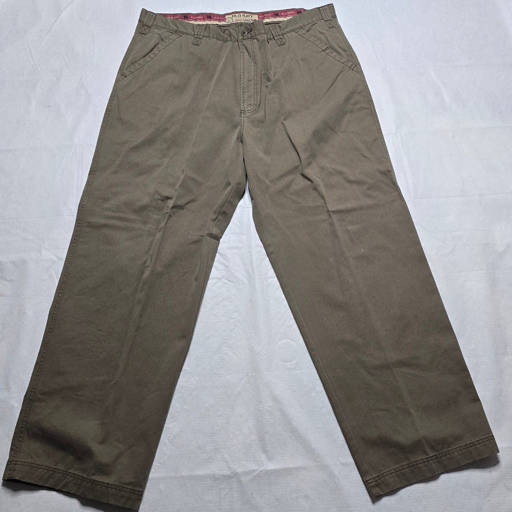 Old Navy Supplies & Equipment Mens 38x31 Straight Leg Pants Brown Olive Drab